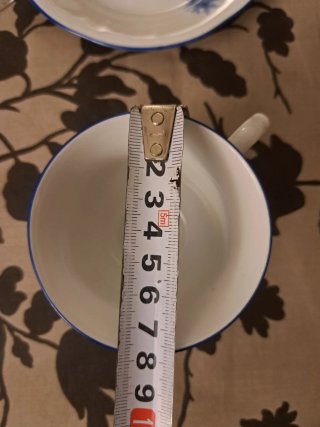 Juego de café porcelana azul y blanco