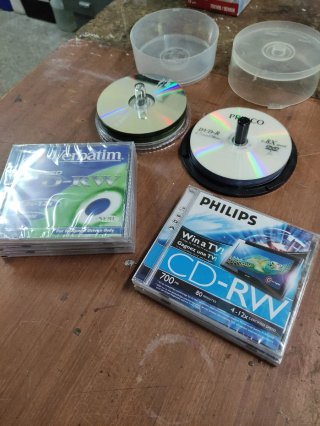 CD-RW y DVD-R Verbatim, Philips, Preco