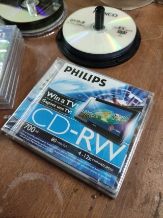 CD-RW y DVD-R Verbatim, Philips, Preco