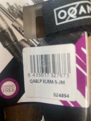 Cable AudioQABLP JACK XLR 5 m