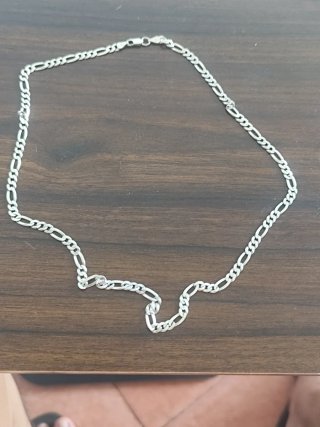 Cadena Figaro Plata 925 Italiana Hombre