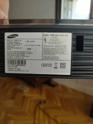 Barra Sonido Samsung Subwoofer Inalámbrico