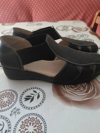 Sandalias negras mujer