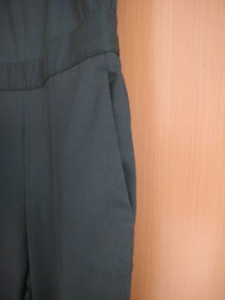 Tuta elegante nera con pizzo