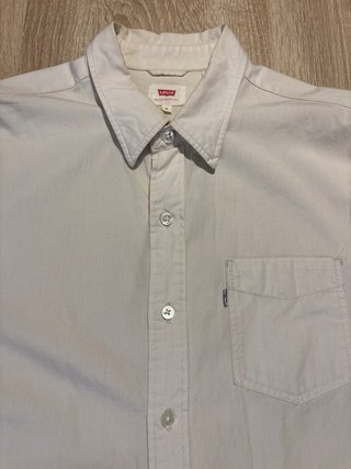 Camisa Levi's Oxford Talla M Blanco Roto