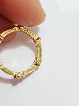 Anillo Pandora Mickey & Minnie Disney T52