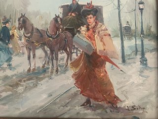 Oleo sobre lienzo Juan De La Cruz Soler (1951)
