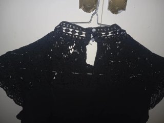 Vestido negro con encaje
