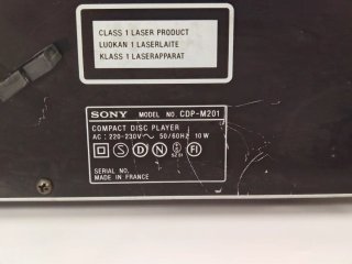 Reproductor CD Sony CDP-M201 Negro