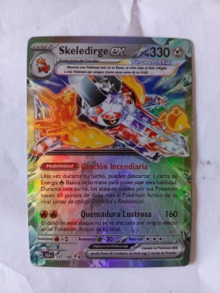 Carta Pokémon Skeledirge EX 137/182