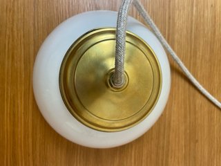 Lámpara de techo Modernista tulipa cristal opalina