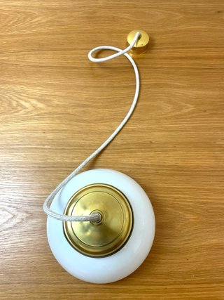 Lámpara de techo Modernista tulipa cristal opalina