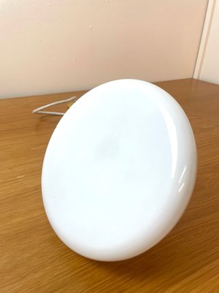 Lámpara de techo Modernista tulipa cristal opalina