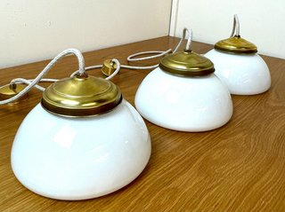 Lámpara de techo Modernista tulipa cristal opalina