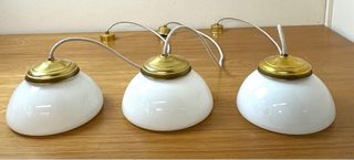 Lámpara de techo Modernista tulipa cristal opalina