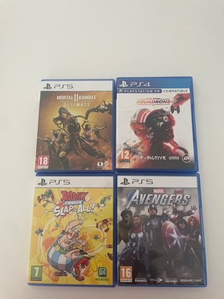 PS5 + Mando + Cascos + 12 Juegos