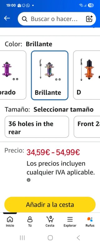 Buje trasero bicicleta montaña
