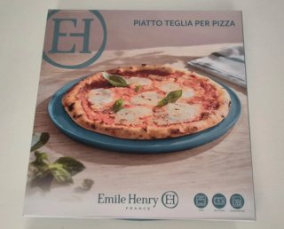 Set 4 piatti in ceramica bianca e blu Emile Henry
