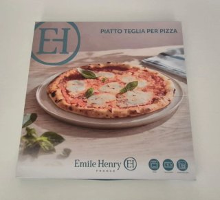 Set 4 piatti in ceramica bianca e blu Emile Henry
