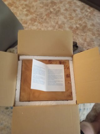 Caja Humificadora de Madera con Higrómetro, nueva