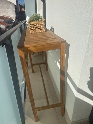 Mesa alta madera exterior Ikea