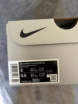 Nike ZM Vapor 16 Elite FG Talla 41 Kylian Mbappe