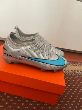 Scarpe calcio Nike Air Zoom Argento/Blu