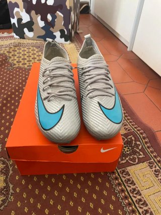 Scarpe calcio Nike Air Zoom Argento/Blu