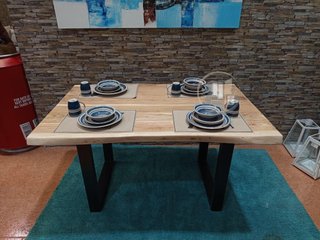 Mesa de Comedor o Cocina Acacia 160x85 cm
