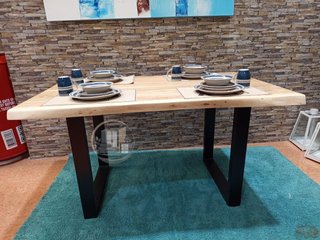 Mesa de Comedor o Cocina Acacia 160x85 cm