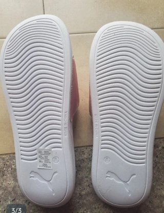 Chanclas Puma Rosa y Blancas Originales