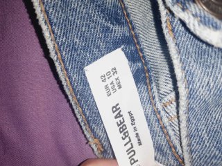 Pantalón vaquero ancho Pull&Bear azul XL