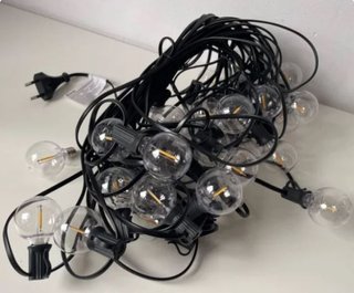 Guirnalda luces led 30m 50bombillas exterior 2700k