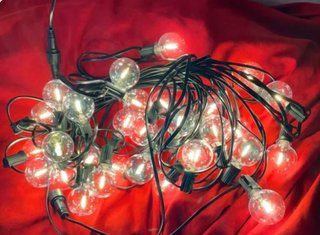 Guirnalda luces led 30m 50bombillas exterior 2700k