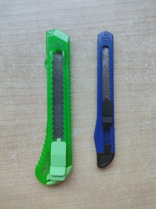 2 Cúteres Navaja (Verde y Azul)