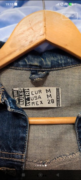 Chaqueta Vaquera Zara Talla S