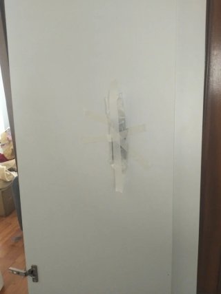 Armario ropero puertas madera y blanco con puertas