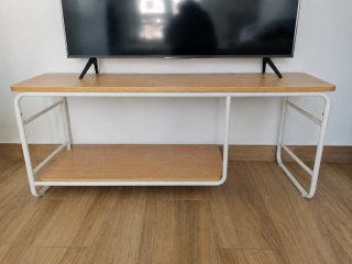 Mobile TV legno e metallo bianco
