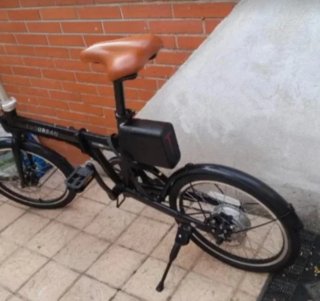 Bicicleta Eléctrica Plegable Negra