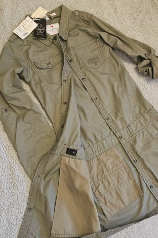 Chaqueta verde militar niña T.M