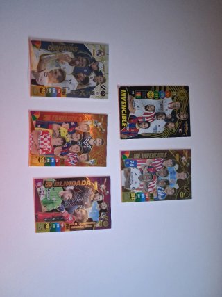 Lote 5 Cromos Fútbol Panini Champions