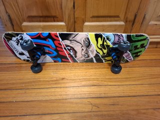 Skate con protecciones