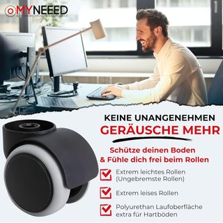 Ruedas universales para silla oficina suelo duro