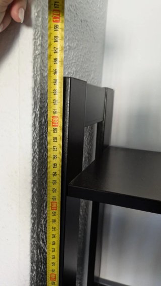 Estantería Escalera Negra y Marrón