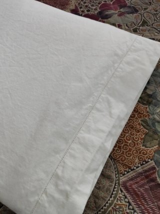 Lenzuolo bianco vintage Bassetti