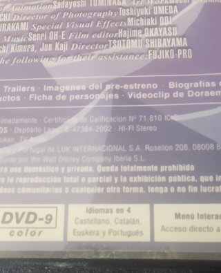 DVD Doraemon y los Piratas de los Mares del Sur