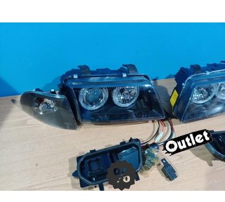 AZ FAROS AUDI A4 B5 94-98 OJOS ANGEL CLASSIC NEGROS R011257C