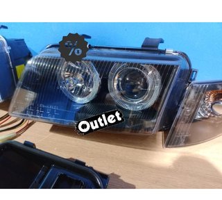AZ FAROS AUDI A4 B5 94-98 OJOS ANGEL CLASSIC NEGROS R011257C