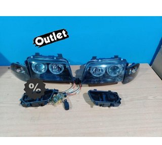 AZ FAROS AUDI A4 B5 94-98 OJOS ANGEL CLASSIC NEGROS R011257C