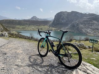 Bicicleta Bianchi de carretera carbono